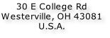 30 E College Rd Westerville, OH 43081 U.S.A.